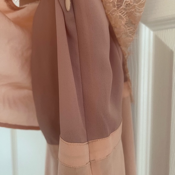 MADEWELL Silk Lowlight Lace-Inset Midi Dress - Picture 4 of 10